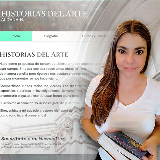 vista previa del proyecto web Historia del Arte